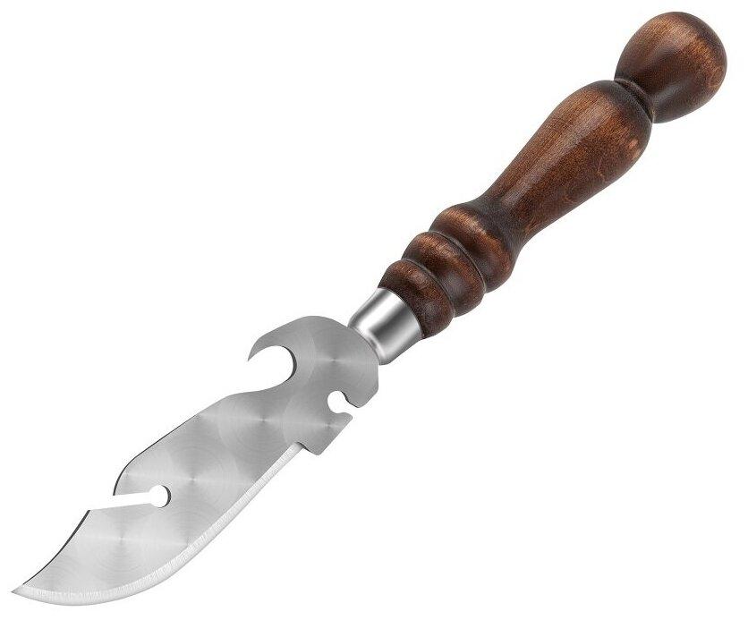 Нож-вилка для снятия мяса 6 в 1 с деревянной ручкой - фото 1 - id-p174761424