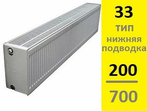 Радиатор KERMI Therm-X2 Profil-Ventil FТV тип 33 200-700, фото 2
