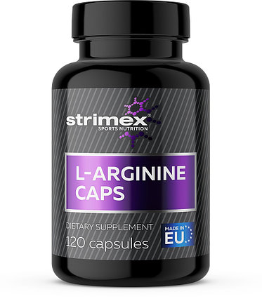 Аминокислоты и BCAA Strimex Sport Nutrition L-Arginine Caps 120 капс, фото 2