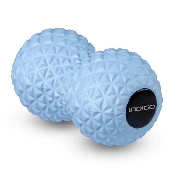 Ролик массажный INDIGO Мяч массажный двойной для йоги - фото 1 - id-p174761982