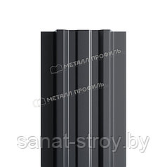 Штакетник металлический МП LАNE-T 16,5х99 (ПЭ-01-7024-0.45)  RAL 7024 Серый графит