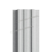 Штакетник металлический МП LАNE-T 16,5х99 (ПЭ-01-9006-0.45) RAL 9006 Белый алюминий