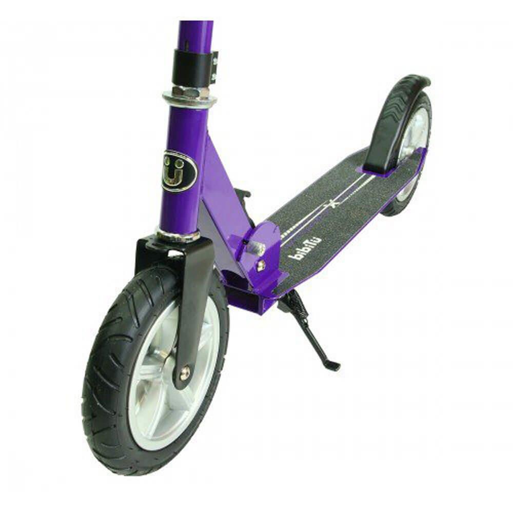 Двухколесный складной самокат на надувных колесах BIBITU CROSS фиолетовый - фото 3 - id-p174763847
