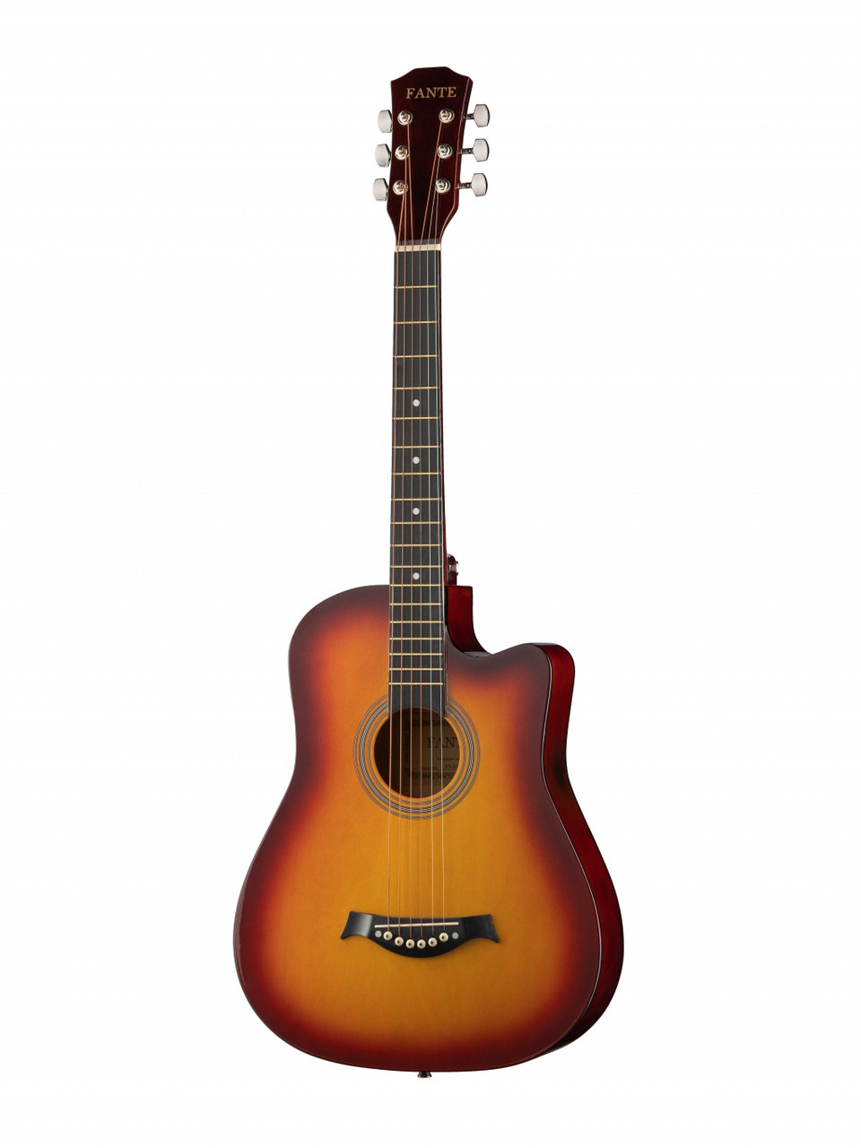 Fante FT-D38-3TS Акустическая гитара, с вырезом, санберст