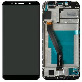Дисплей (экран) Huawei Honor 7a Pro (AUM-L29) с тачскрином с рамкой, (black)