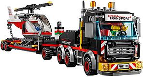 Детский конструктор Bela арт. 10872 Перевозчик грузовик вертолета аналог лего LEGO City Сити машина фура, фото 3
