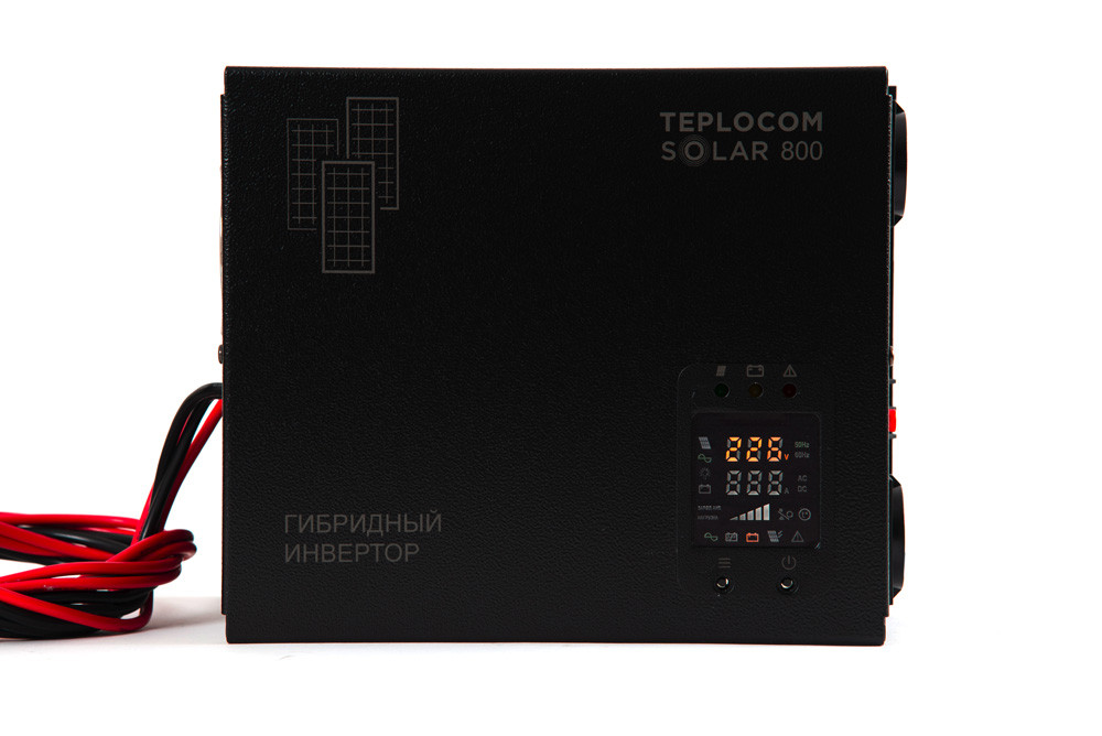 TEPLOCOM SOLAR-800 многофункциональный инвертор 220В 800ВА (500Вт) Бастион - фото 3 - id-p173951206