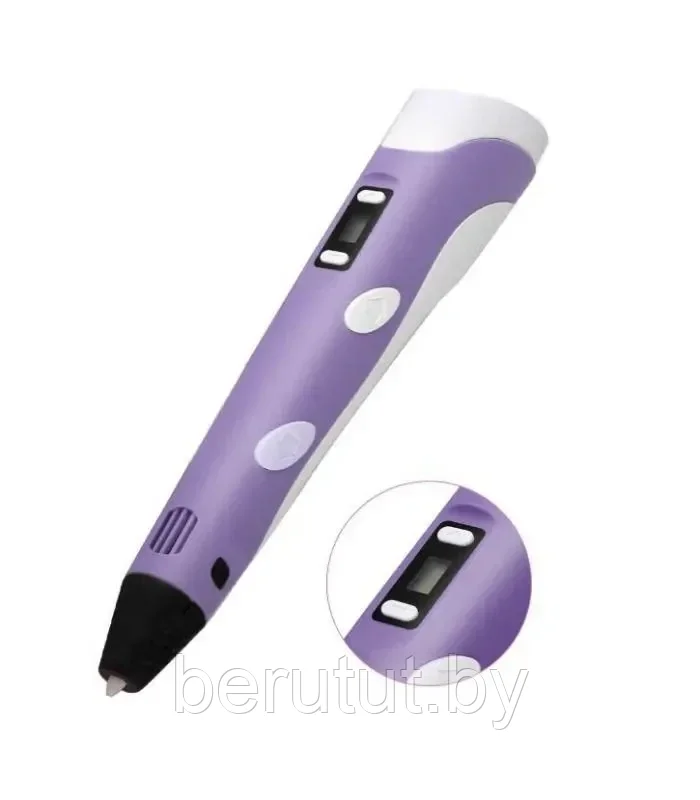 3D Pen-2 Комплект 3д ручка PEN PLUS с набором прочного пластика несколько цветов - фото 3 - id-p174769909