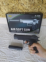 Детский пневматический пистолет с глушителем к- 33 А