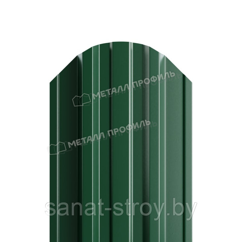 Штакетник металлический МП TRAPEZE-O 16,5х118 (ПЭ-01-6005-0.4)  RAL 6005 Зеленый мох