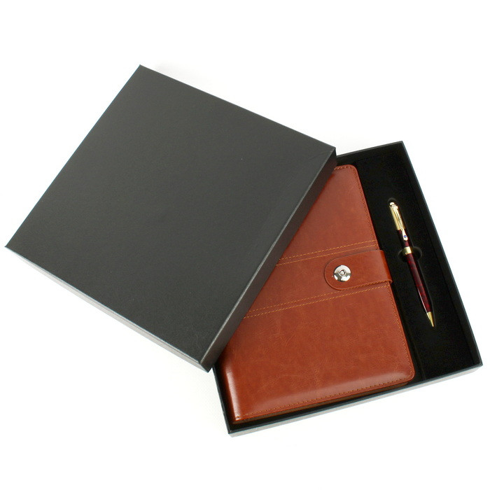 Набор подарочный ежедневник бизнес-класса на кольцах А5 + ручка - фото 6 - id-p174780607