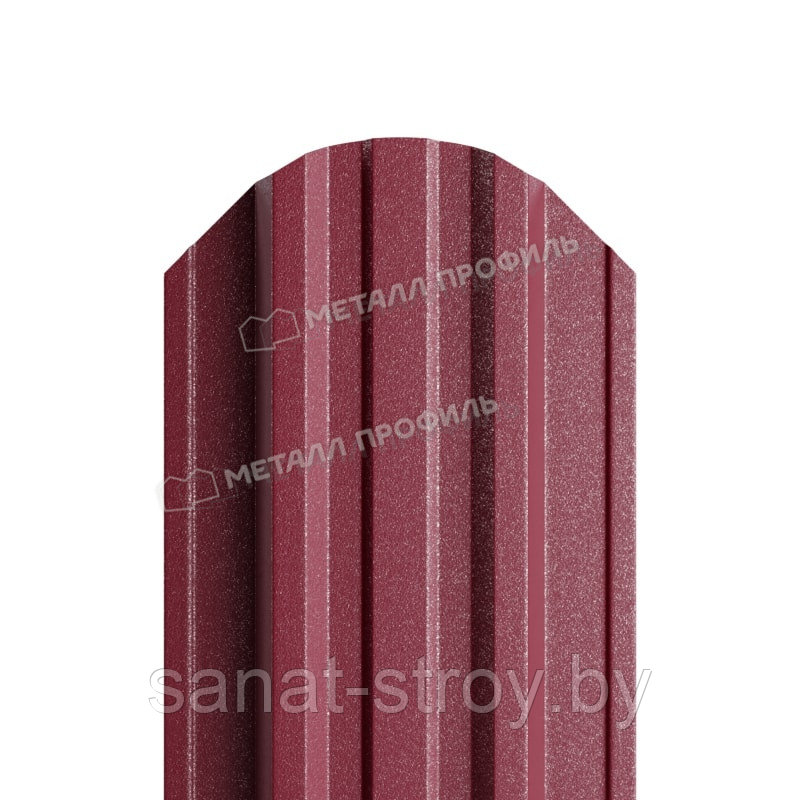 Штакетник металлический МП TRAPEZE-O 16,5х118 (VikingMP-01-3005-0.45) RAL 3005 Красное вино