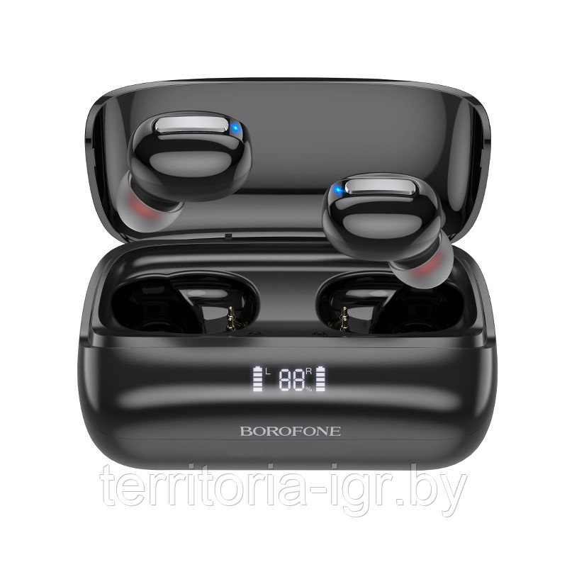 Беспроводная Bluetooth-гарнитура BE55 TWS черный Borofone - фото 2 - id-p174789872