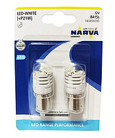 Лампа светодиодная P21W 12V белая (2 шт) NARVA 18089