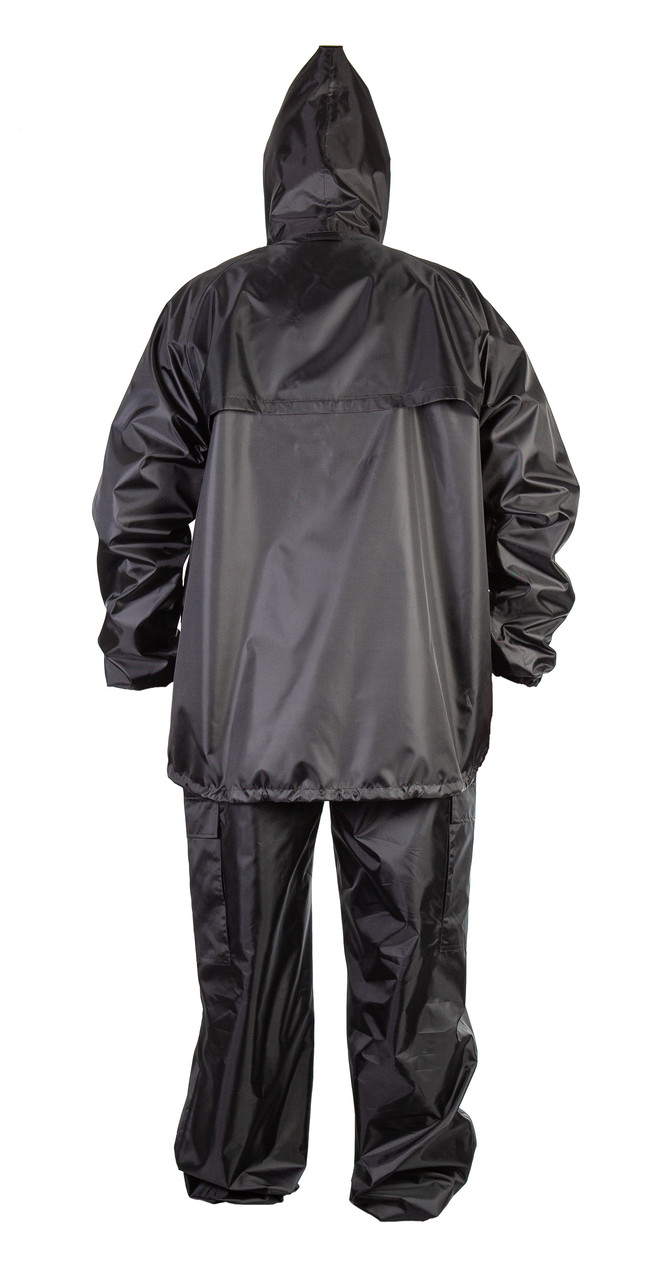 Куртка влагозащитная с герметизацией швов черная, с отлетной какеткой 2XL - фото 3 - id-p174802735