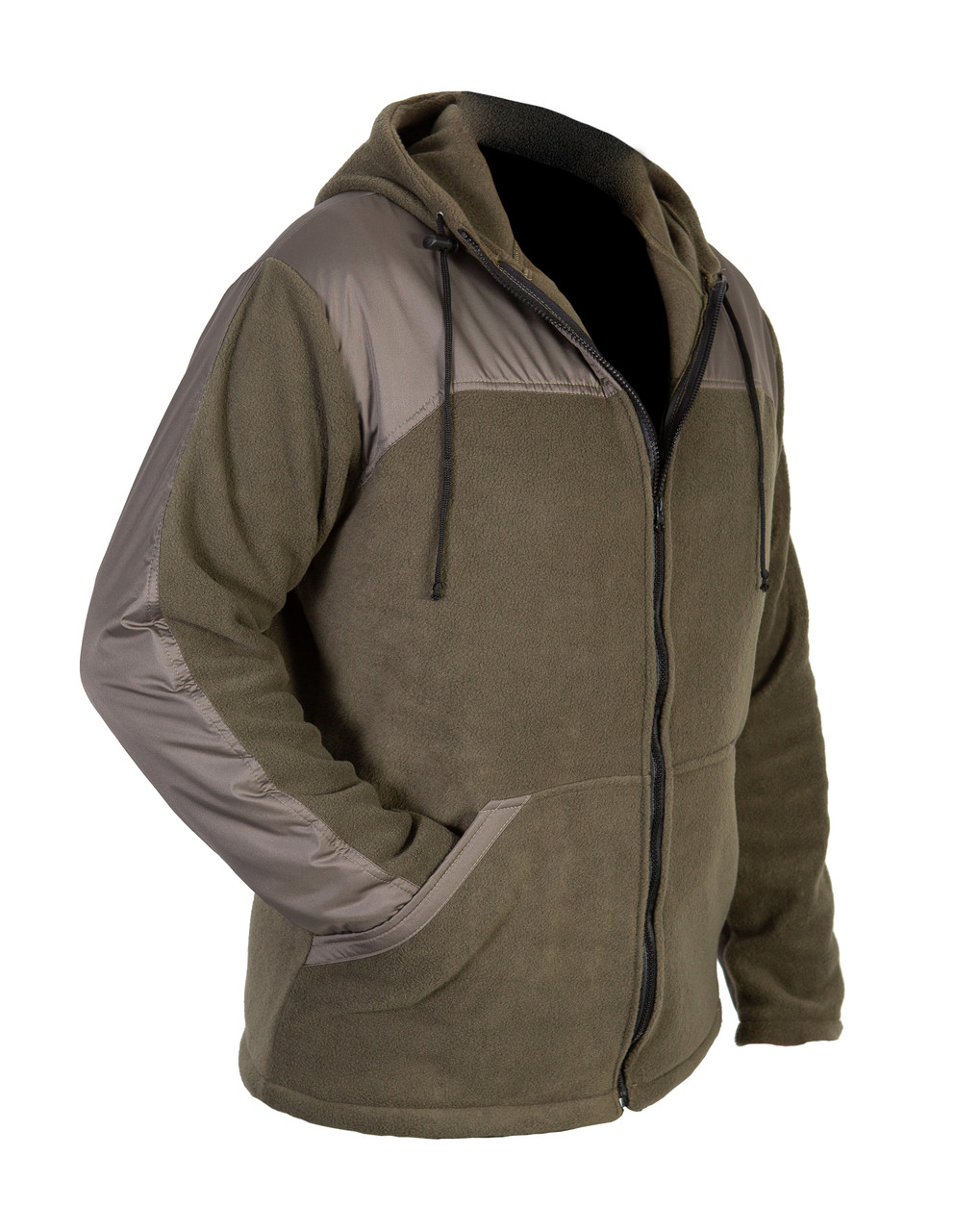 Куртка из флиса на молнии, размер S, цвет олива - фото 2 - id-p174802746