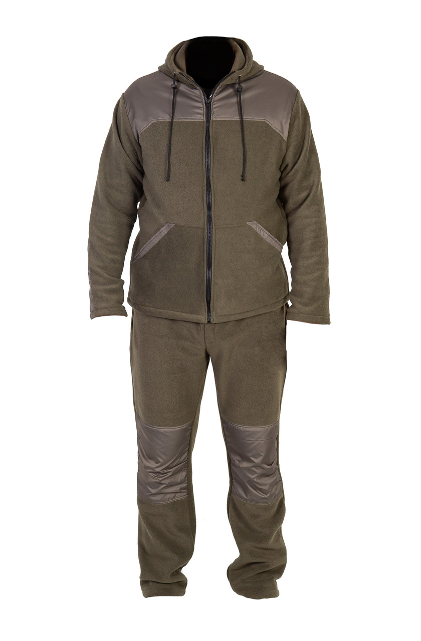 Куртка из флиса на молнии, размер M, цвет олива - фото 4 - id-p174802747