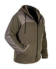 Куртка из флиса на молнии марки "FENC", размер XXL, цвет олива, с отделкой из ткани "Дюспо", фото 2