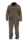 Куртка из флиса на молнии марки "FENC", размер XXL, цвет олива, с отделкой из ткани "Дюспо", фото 4