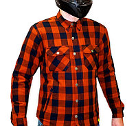 Моторубашка MCP мужская Rebel Full kevlar  (Черно-оранжевый) 2XL, фото 1