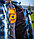 Моторубашка MCP мужская Rebel Full kevlar  (Черно-светло-синий) 3XL, фото 6