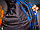 Моторубашка MCP мужская Rebel Full kevlar  (Черно-светло-синий) L, фото 7
