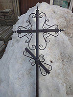 Крест металлический ритуальный тип ковка