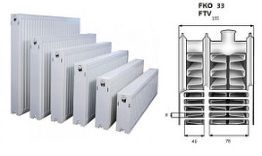 Радиатор KERMI Therm-X2 Profil-Ventil FТV тип 33 200-900, фото 2