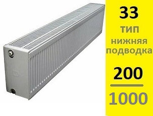 Радиатор KERMI Therm-X2 Profil-Ventil FТV тип 33 200-1000, фото 2