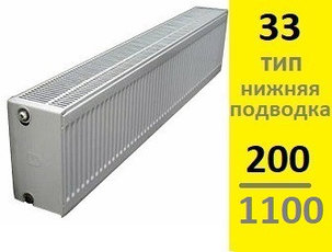Радиатор KERMI Therm-X2 Profil-Ventil FТV тип 33 200-1100, фото 2