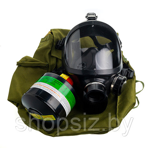 Противогаз фильтрующий "Бриз-3301 (ППФ)"марки K2Р3 R D с лицевой частью ППМ, фото 2