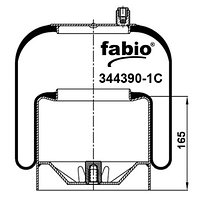 Пневморессора (4390) со стаканом 344390-1C FABIO