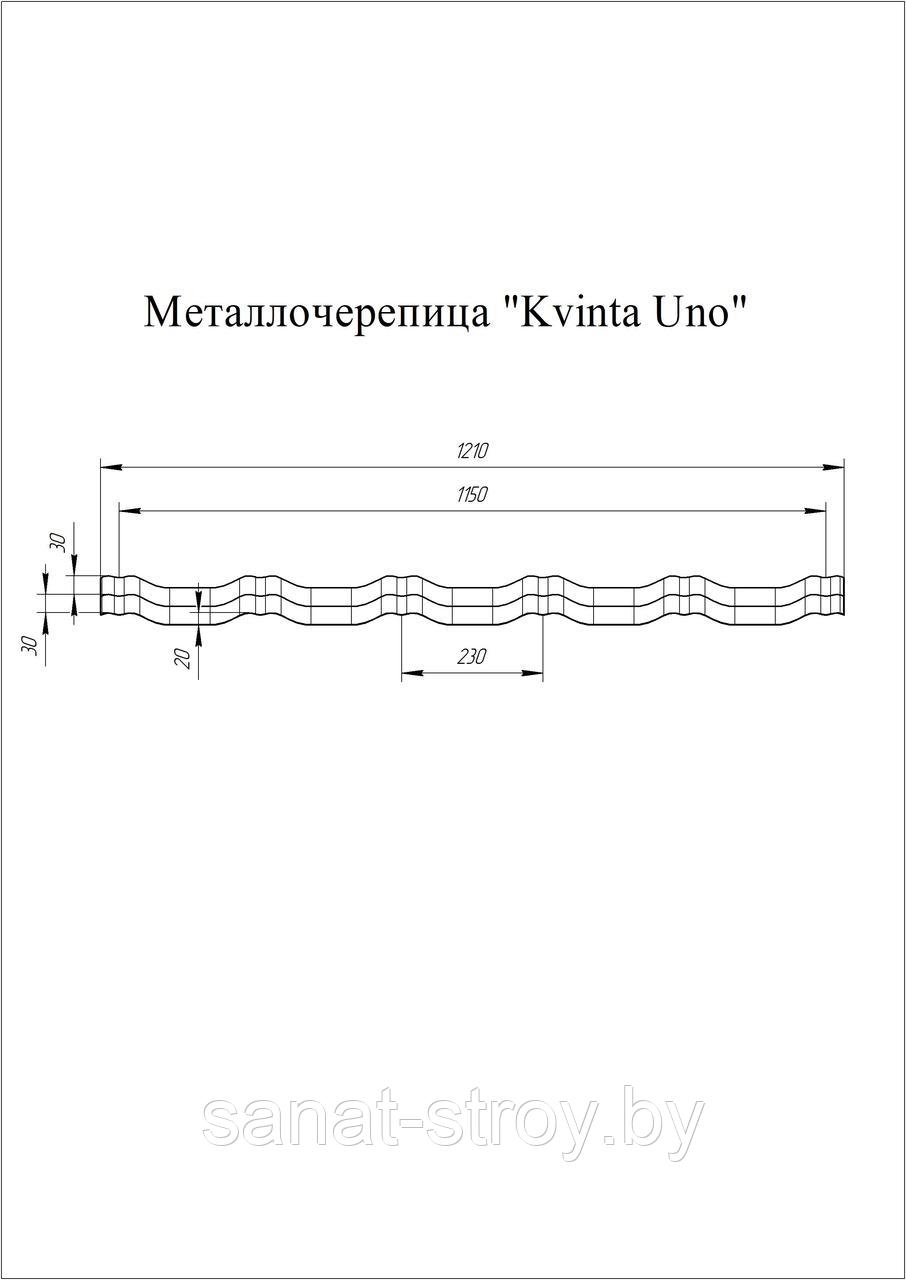 Металлочерепица модульная квинта Uno Grand Line c 3D резом 0,45 PE RAL 7024 Мокрый асфальт - фото 2 - id-p174837382