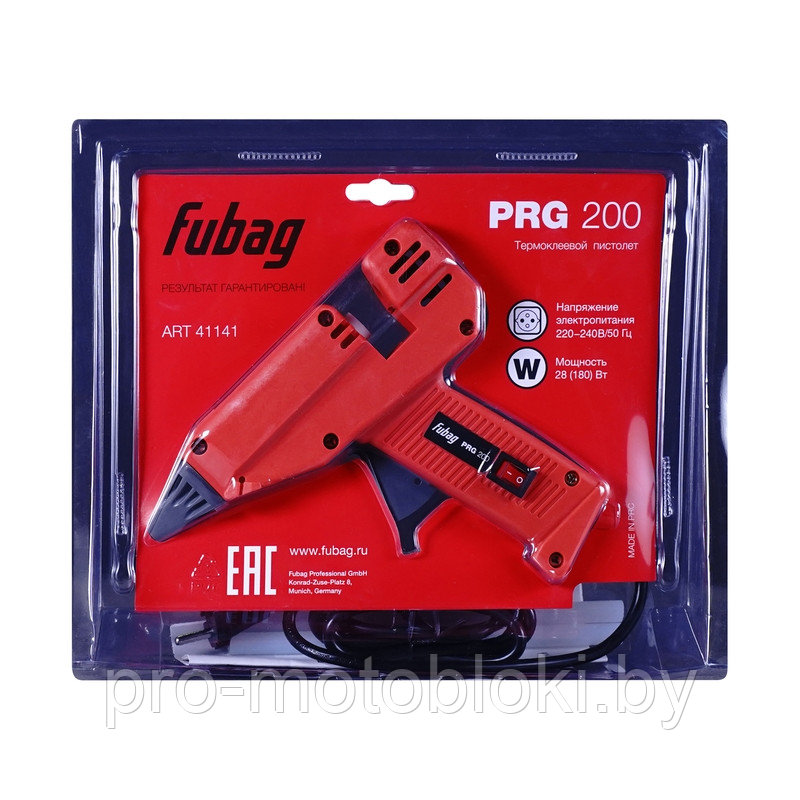 Термоклеевой пистолет FUBAG PRG 200 - фото 4 - id-p173194027