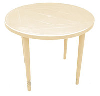 Стол пластиковый круглый (бежевый)