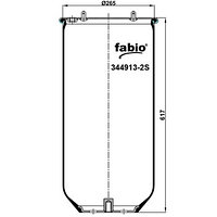 Пневморессора (4913) без стакана 344913-2S FABIO