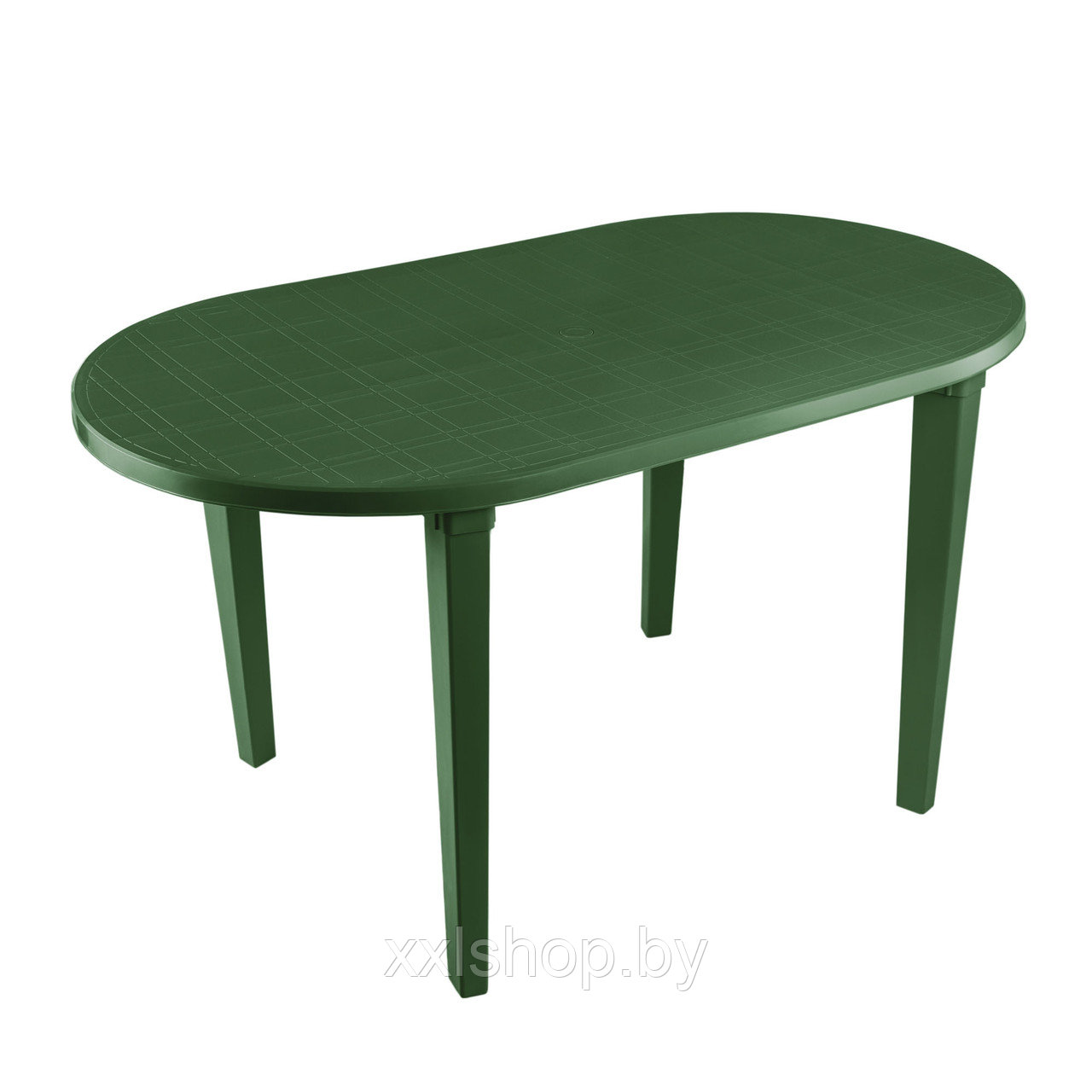 Стол овальный пластмассовый (темно-зеленый) - фото 1 - id-p61485339