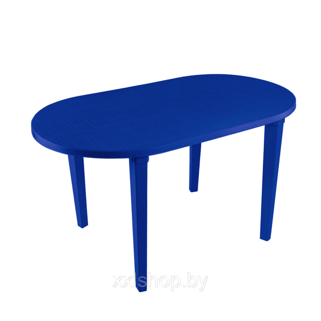 Стол овальный пластмассовый синий - фото 1 - id-p87879717