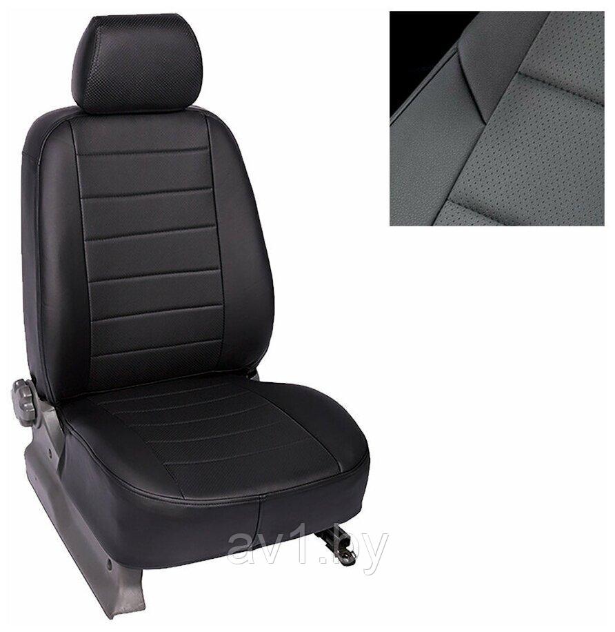 Чехлы на сиденья Nissan Almera G15 (2013-) / Ниссан Альмера G15 (черный) - фото 1 - id-p174362484