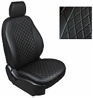 Чехлы на сиденья Ford S-Max (2006-2014) 5 мест / (черный + вставка РОМБ)