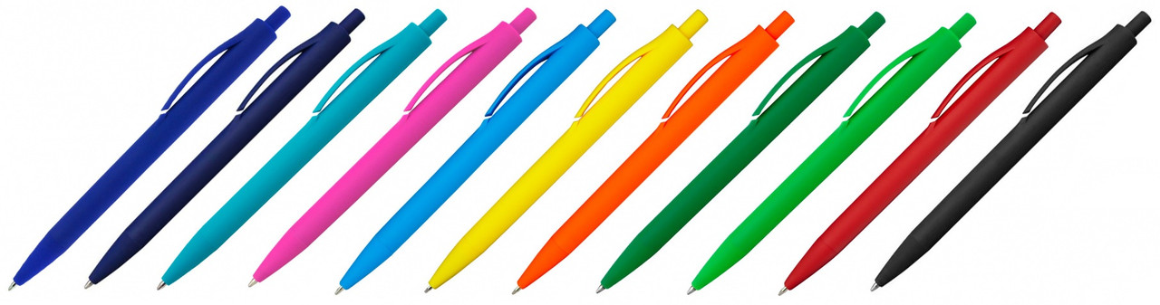 Ручка шариковая Хит пластиковая, софт-тач - фото 1 - id-p174847099