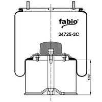 Пневморессора (725) со стаканом 34725-3C FABIO