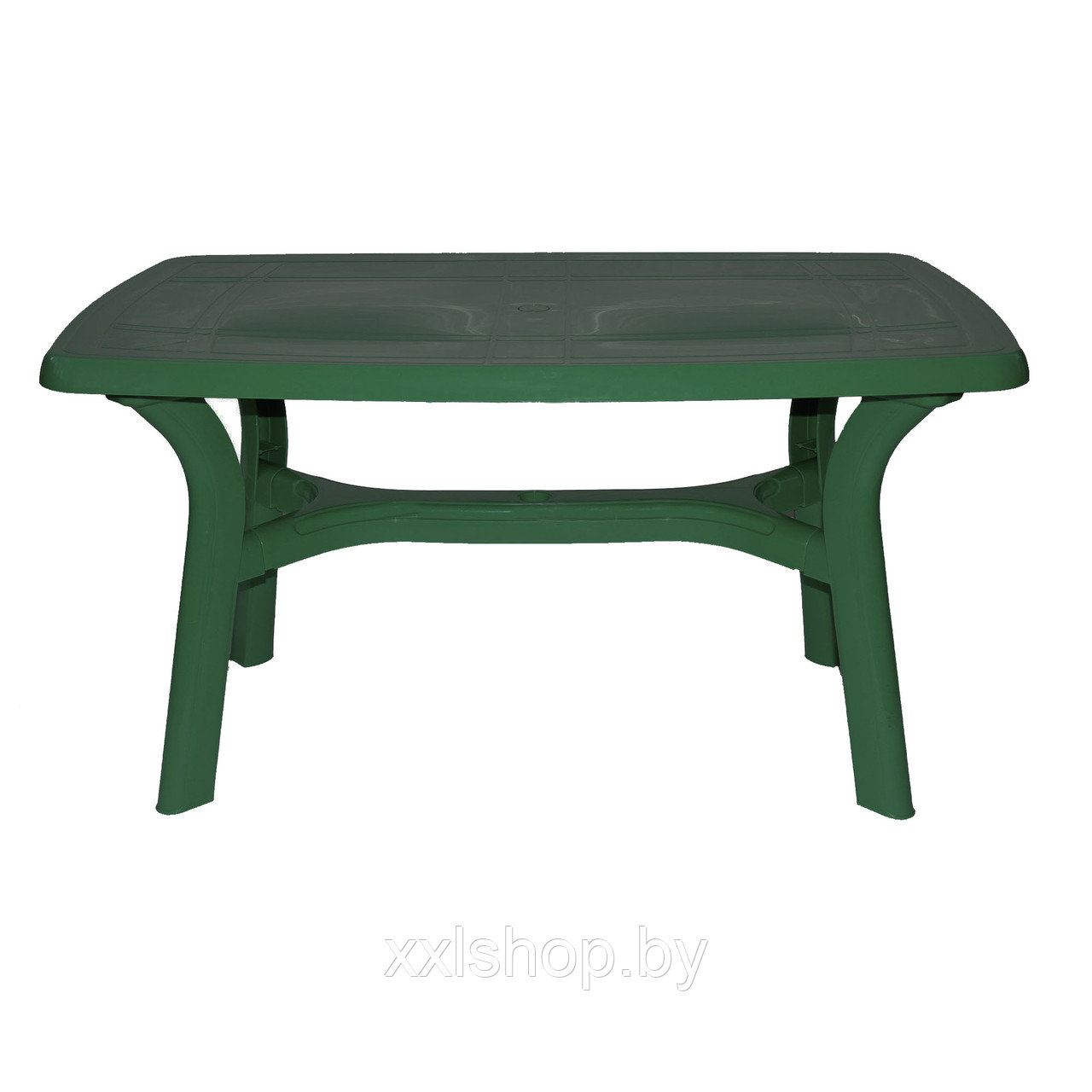 Стол пластиковый прямоугольный Премиум (темно-зеленый) - фото 1 - id-p174849448