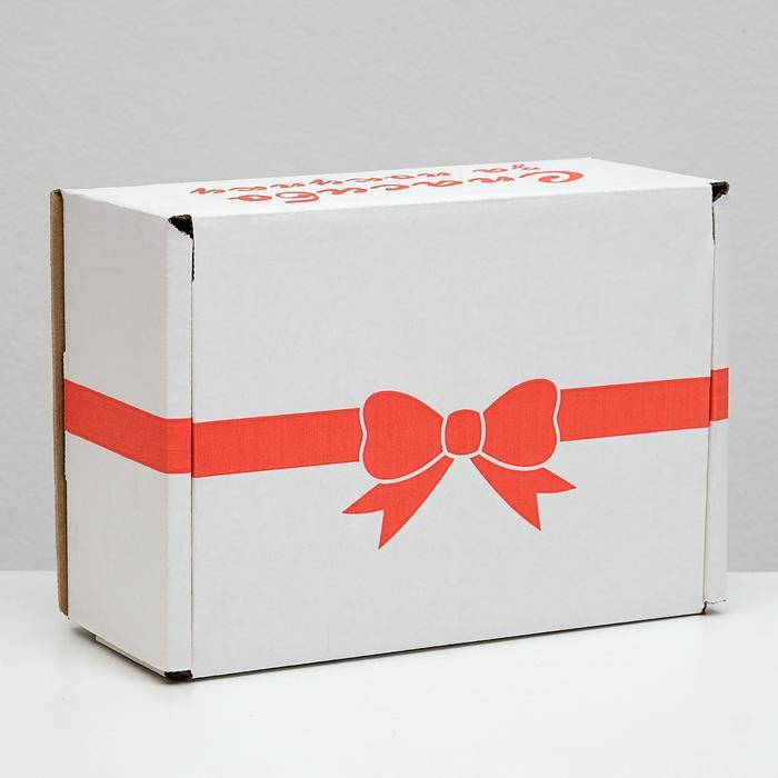 Коробка самосборная, "Спасибо за покупку", белая, 22 х 16,5 х 10 см - фото 2 - id-p174322702