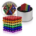 Магнитный неокуб радуга 8 цветов детская развивающая игрушка кубик головоломка пазл антистресс Neocube, фото 3