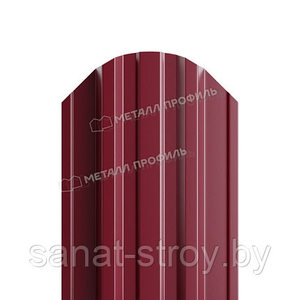 Штакетник металлический МП TRAPEZE-O 16,5х118 (PURMAN-20-3005-0.5) RAL 3005 Красное вино, фото 2