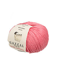 Пряжа Gazzal Baby Cotton цвет 3435 коралловый