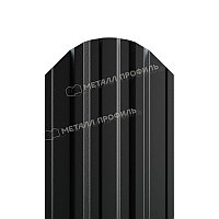 Штакетник металлический МП TRAPEZE-O 16,5х118 (PURMAN-20-9005-0.5) RAL 9005 Черный темный