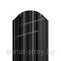 Штакетник металлический МП TRAPEZE-O 16,5х118 (PURMAN-20-9005-0.5) RAL 9005 Черный темный