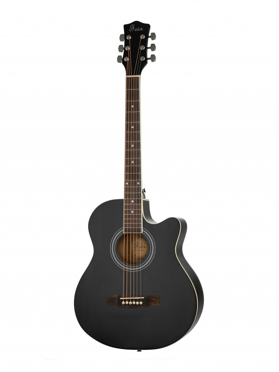 Foix FFG-1039BK Акустическая гитара, черная, с вырезом